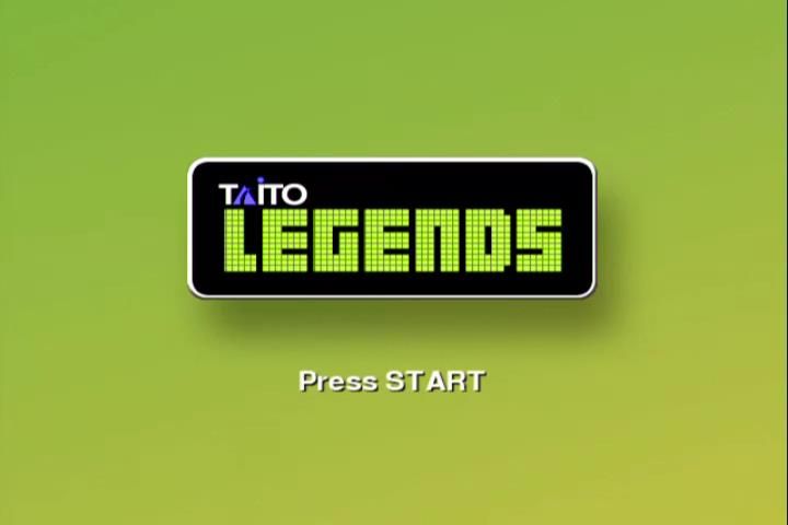 Taito Legends (Xbox) screenshot: Title screen