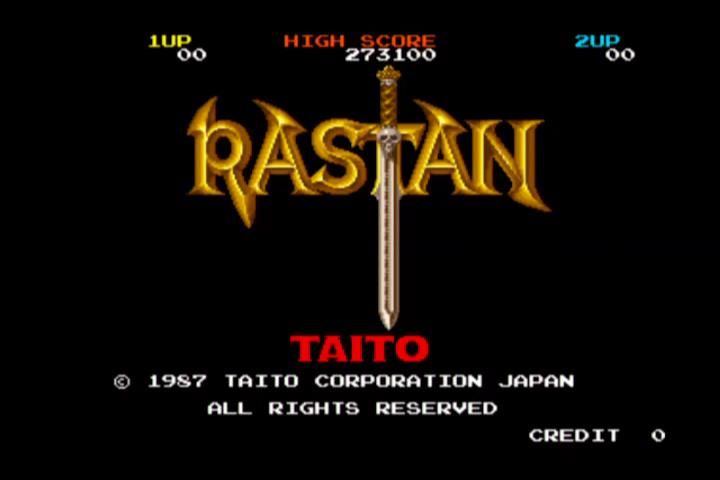 Taito Legends (Xbox) screenshot: Rastan start screen