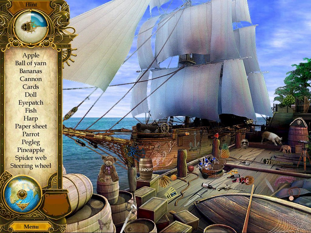 Pirate Mysteries (iPad) screenshot: Town Dock - objects