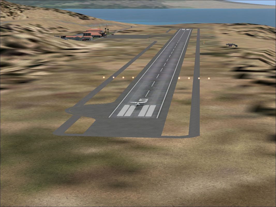 Scenery Spain 3: Canary Islands (Windows) screenshot: La Gomera by day Flight Simulator 2004