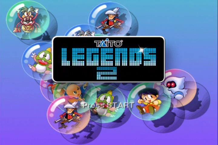Taito Legends 2 (Xbox) screenshot: Title screen