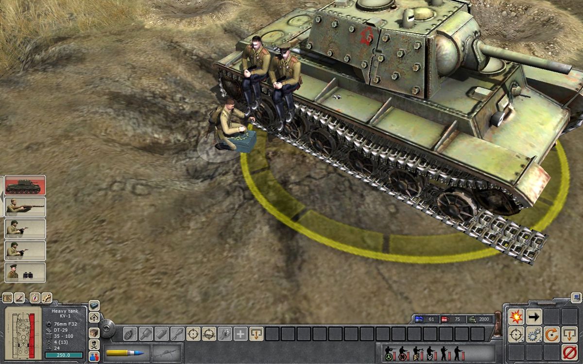 Men of War (Windows) screenshot: Repair Tank
