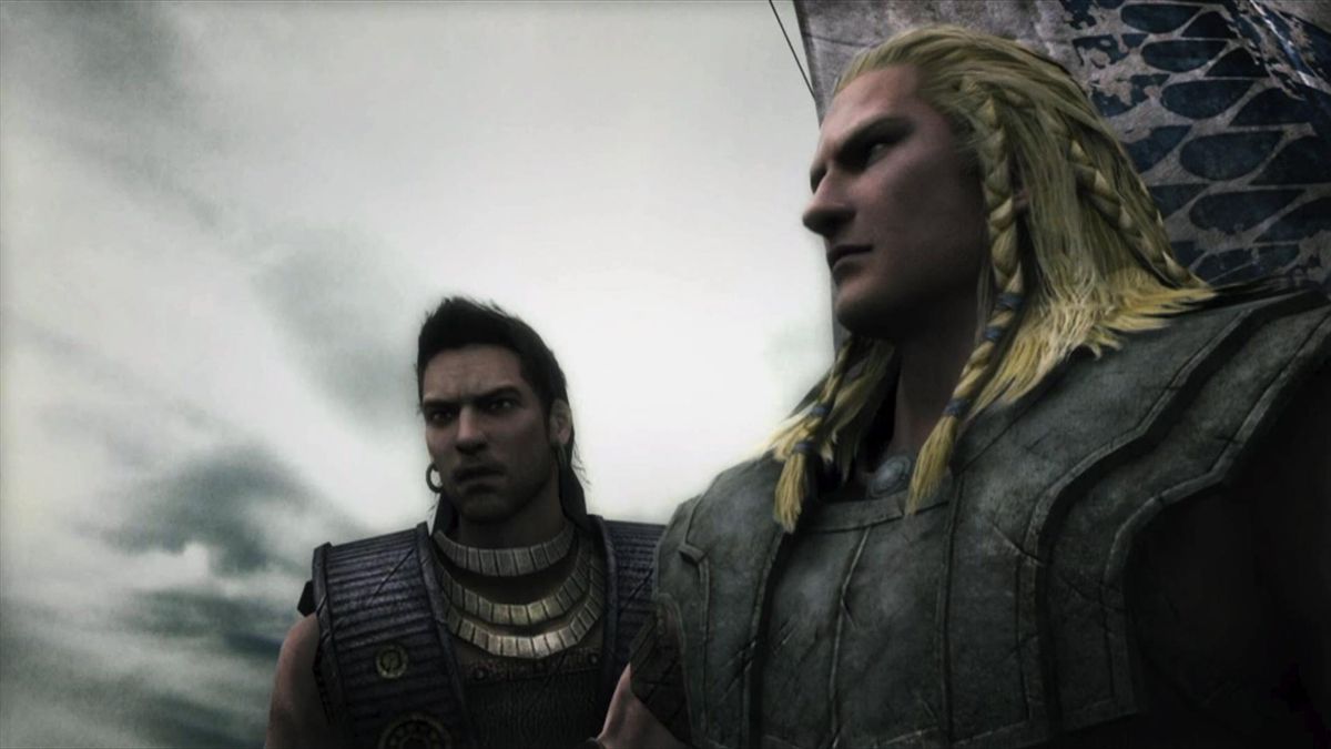 Warriors: Legends of Troy (Xbox 360) screenshot: Patroklos and Achilles are eager for battle.
