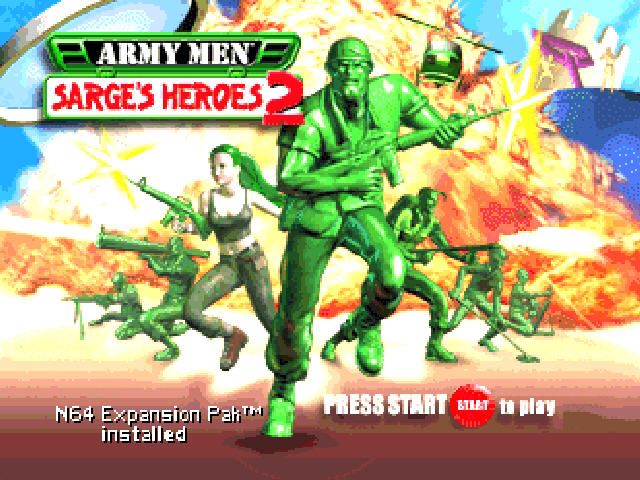 Army Men: Sarge's Heroes 2 (Nintendo 64) screenshot: Nice war act.