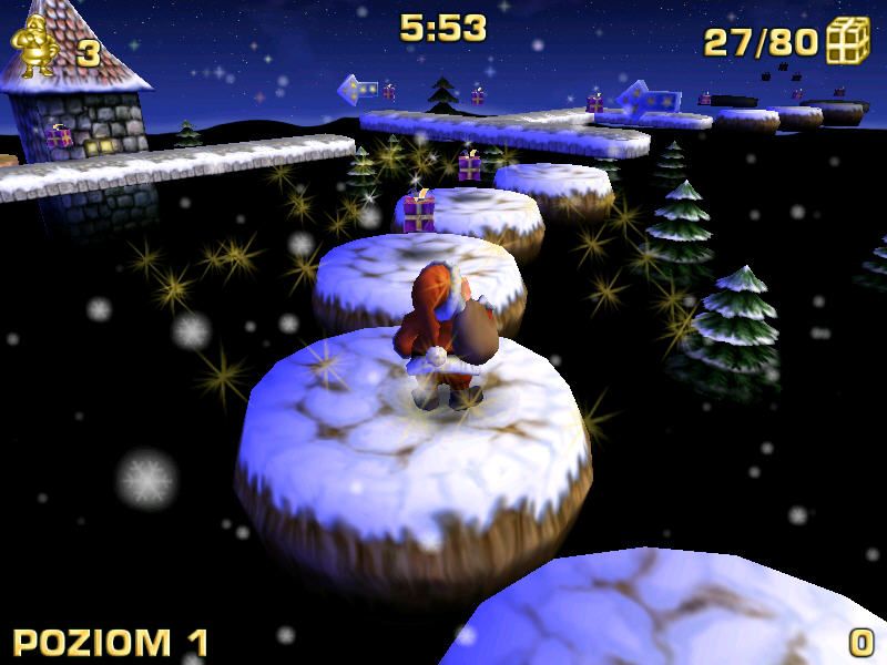 Santa Claus in Trouble (Windows) screenshot: Simple jumping on platform