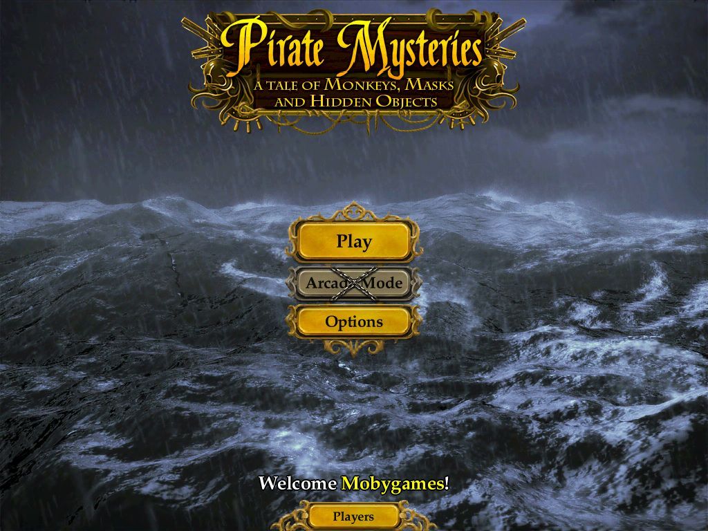 Pirate Mysteries (iPad) screenshot: Title / Main menu