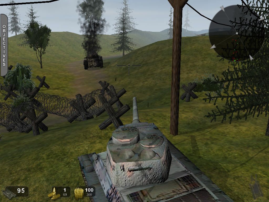 Commanding Officer: Tank Battalion Eastern Front 1941-1945 (Windows) screenshot: Destroy the enemy's tank!