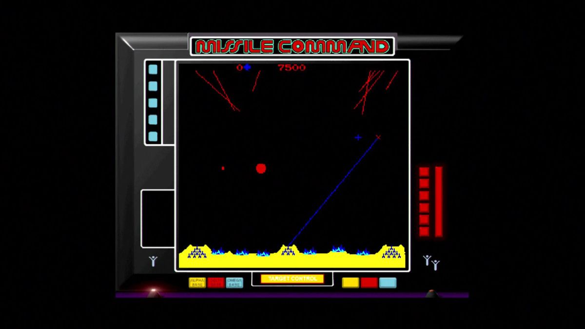 Atari: 80 Classic Games in One! (Xbox) screenshot: Missile Command (Arcade)