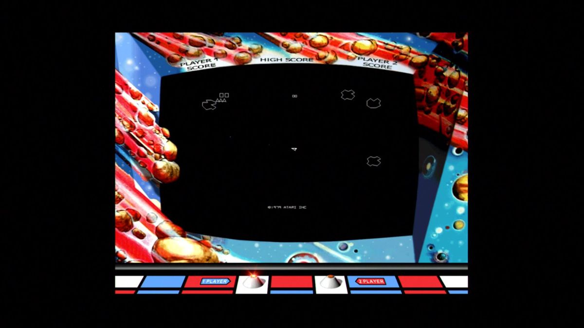 Atari: 80 Classic Games in One! (Xbox) screenshot: Asteroids (Arcade)