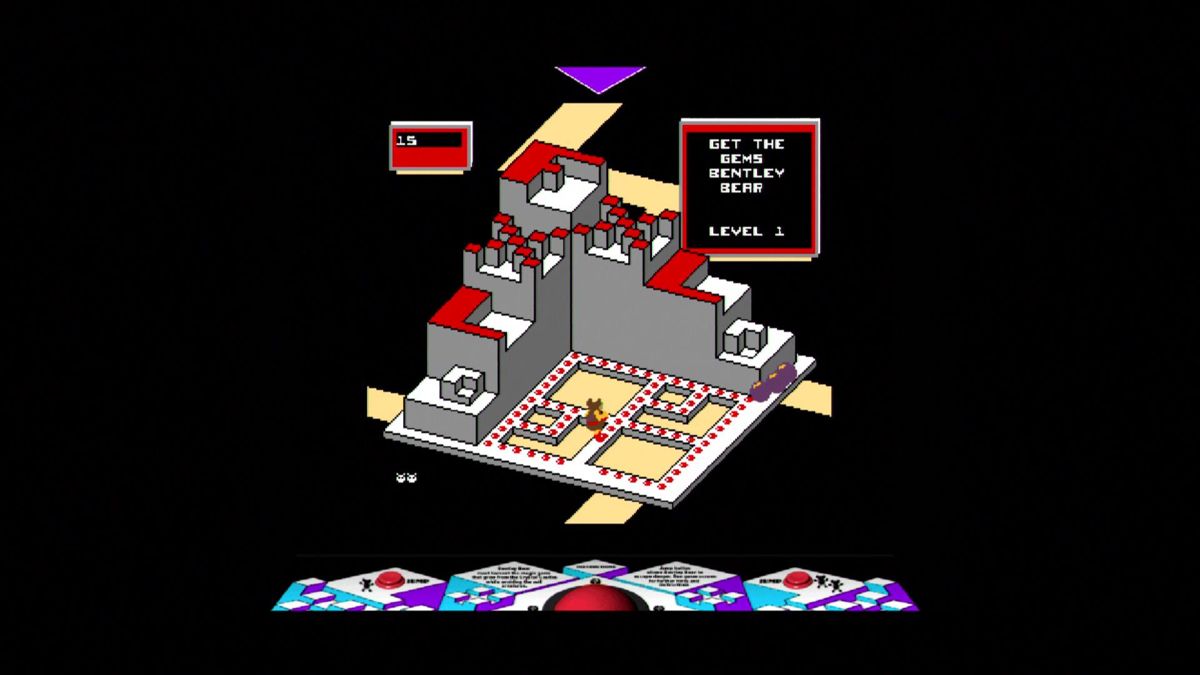 Atari: 80 Classic Games in One! (Xbox) screenshot: Crystal Castles (Arcade)