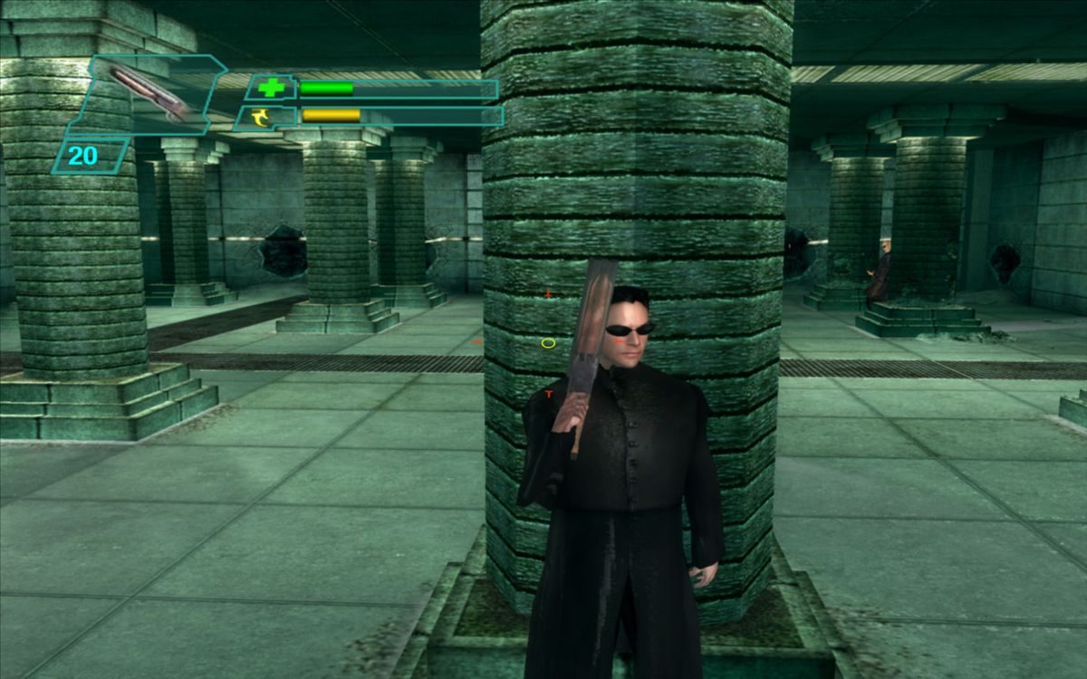 The Matrix: Path of Neo (Windows) screenshot: Taking cover