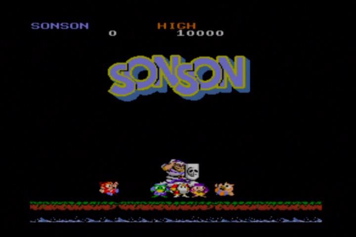 Capcom Classics Collection (Xbox) screenshot: Son son start screen