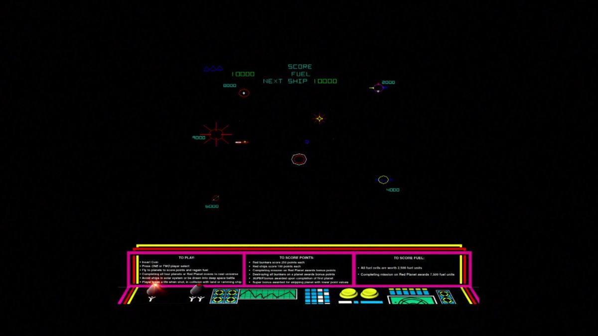 Atari: 80 Classic Games in One! (Xbox) screenshot: Gravitar (Arcade)