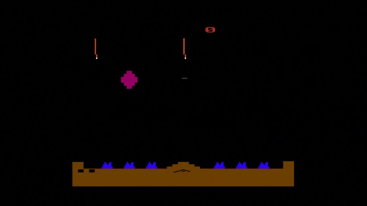 Atari: 80 Classic Games in One! (Xbox) screenshot: Missile Command (2600)