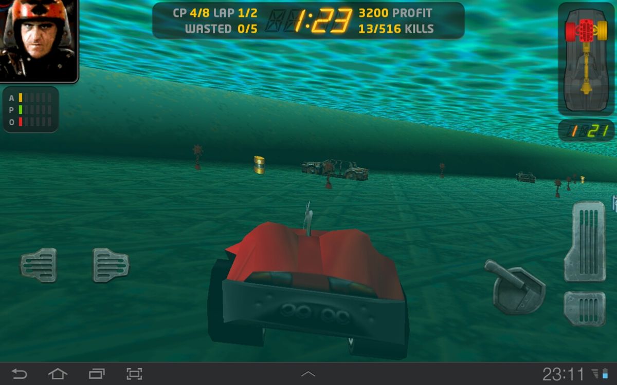Carmageddon (Android) screenshot: Underwater