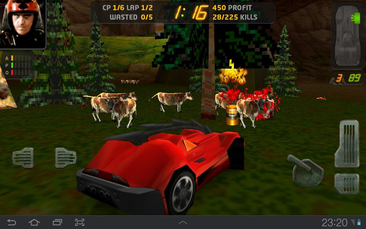 Carmageddon (Android) screenshot: Holy cow!