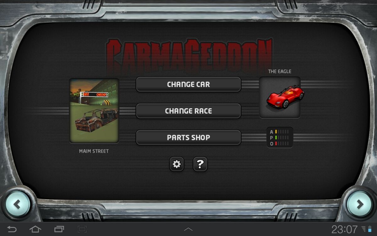 Screenshot of Carmageddon (Android, 1997) - MobyGames