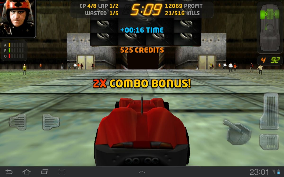 Carmageddon (Android) screenshot: 2X combo