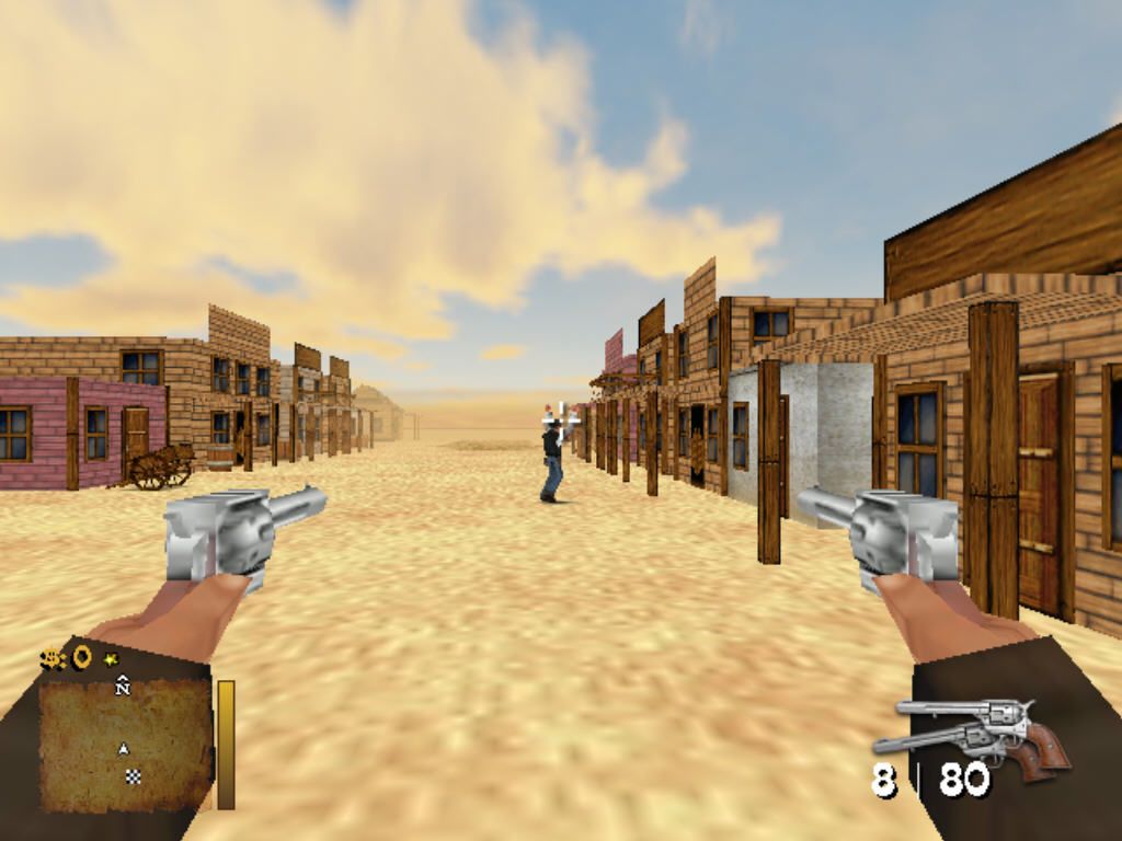 Guns and Spurs (Windows) screenshot: FPS view