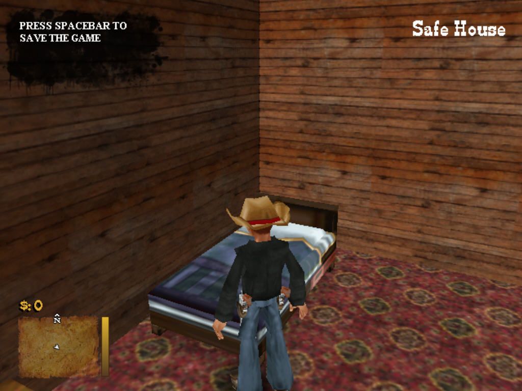 Guns and Spurs (Windows) screenshot: Time to sleep