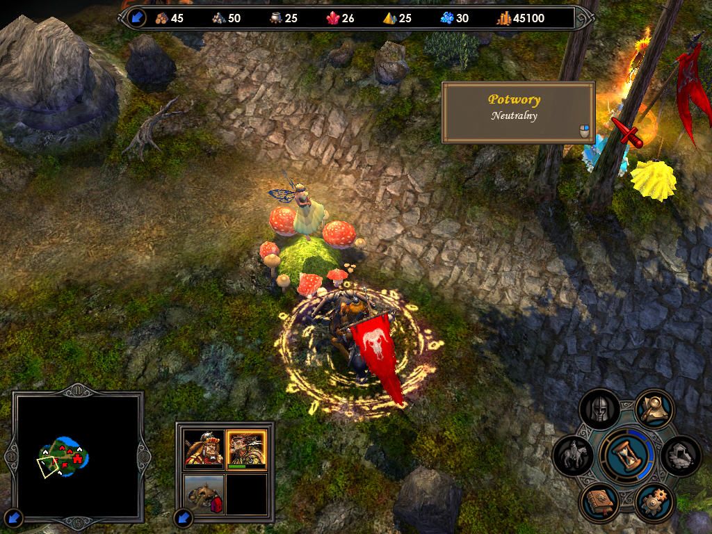 Heroes of Might and Magic V: Tribes of the East (Windows) screenshot: Faeries garden