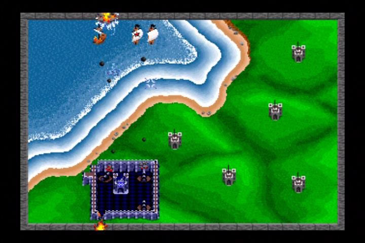 Midway Arcade Treasures (Xbox) screenshot: Rampage combat phase
