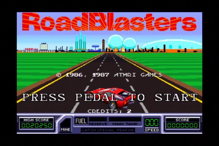 Midway Arcade Treasures (Xbox) screenshot: RoadBlasters start screen