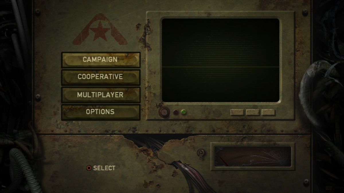 Resistance: Fall of Man (PlayStation 3) screenshot: Main menu.