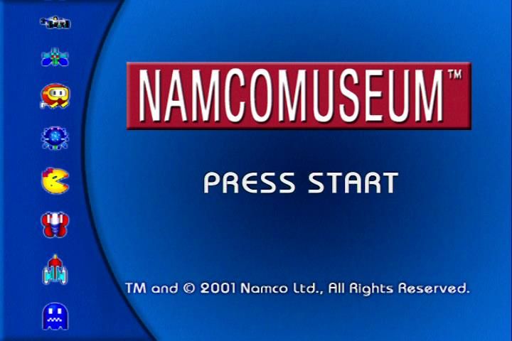 Namco Museum (Xbox) screenshot: Start screen
