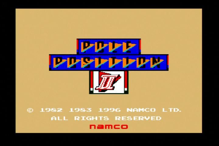 Namco Museum (Xbox) screenshot: Pole Position II start screen