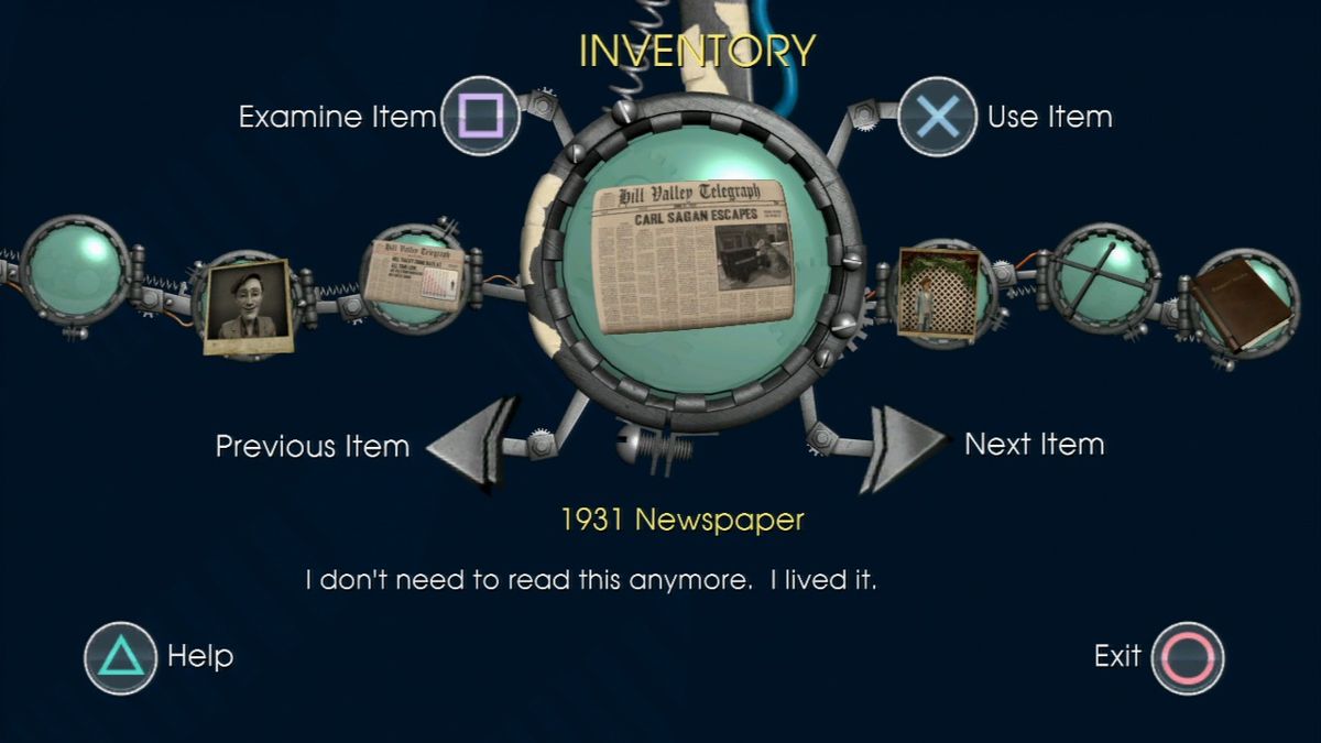 Back to the Future: The Game (PlayStation 3) screenshot: Episode 3 - Newspapers will change as you change the past.