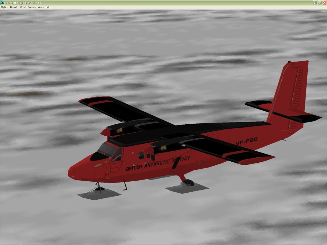 VIP Ultimate Classic Wings: The Collection (Windows) screenshot: The DeHavilland DHC-6 Twin Otter in the livery of the British Antarctic Survey