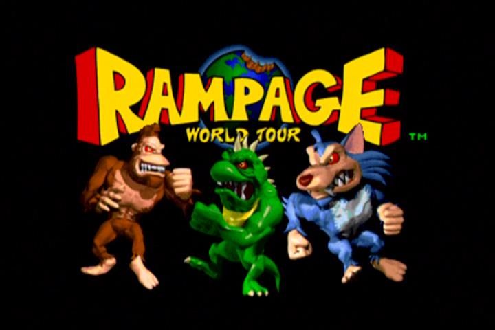 Midway Arcade Treasures 2 (Xbox) screenshot: Rampage World Tour start screen