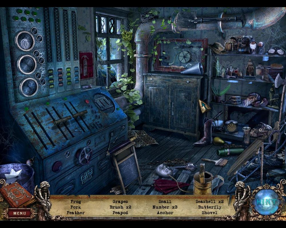 Fear for Sale: Mystery of McInroy Manor (Windows) screenshot: Boiler-Power control room - objects