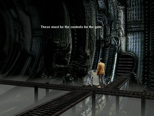 Dark Seed II (Windows 3.x) screenshot: Gate controls
