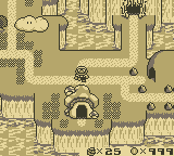 Super Mario Land 2: 6 Golden Coins (Game Boy) screenshot: Map of the Land