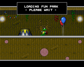 Superfrog (Amiga) screenshot: Welcome to the fun park!