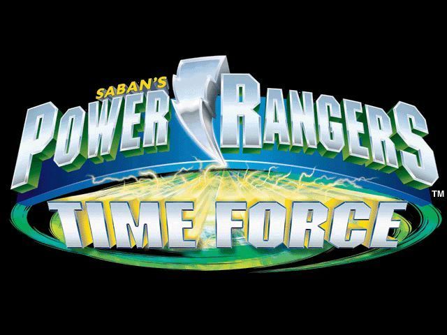 Saban's Power Rangers: Time Force (Windows) screenshot: The game's title screen isn't that impressive and certainly is not on screen for long