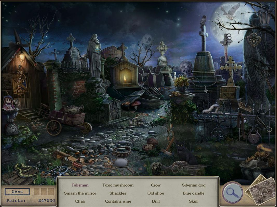 Letters from Nowhere 2 (Windows) screenshot: Cemetery – objects