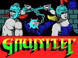 Gauntlet: The Deeper Dungeons (ZX Spectrum) screenshot: Loading screen