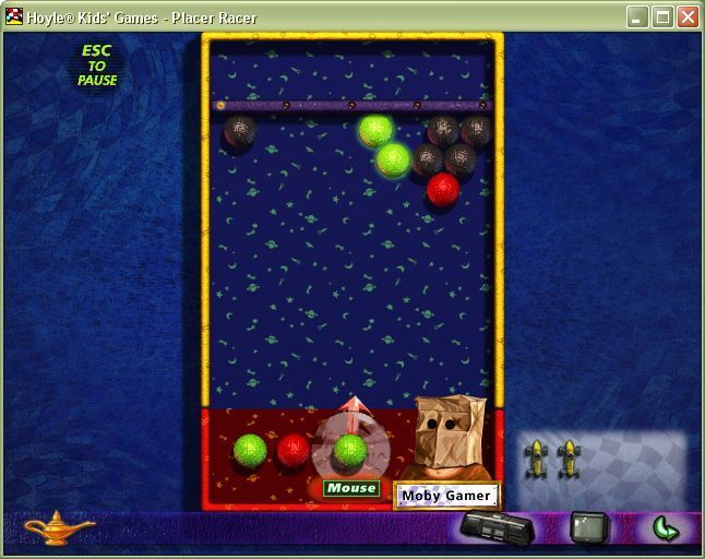 Hoyle Kids Games (Windows) screenshot: PlacerRacer is a version of Bust-a-Move