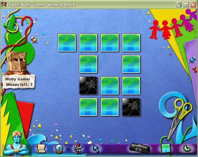 Hoyle Kids Games (Windows) screenshot: The compilation also features a Memory Match game
