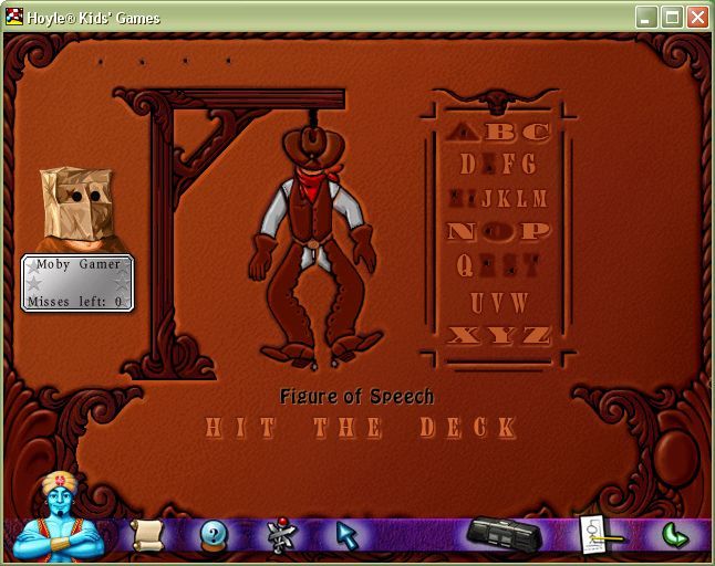Hoyle Kids Games (Windows) screenshot: This game used the Western setting and it didn't work out.