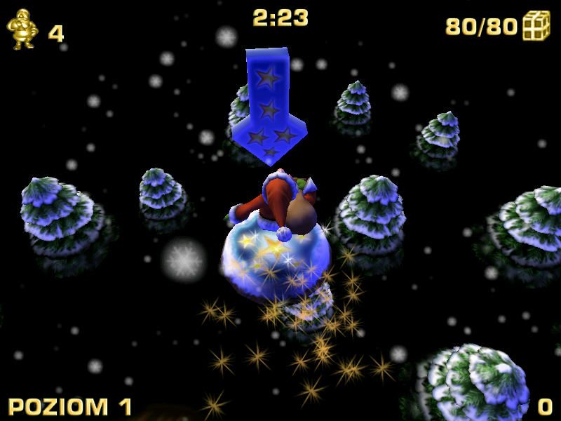 Santa Claus in Trouble (Windows) screenshot: End of level