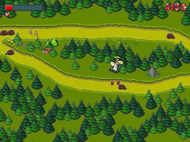 Melker: The Elk Hunt (Windows) screenshot: There's a nice animation when Melker loses a life