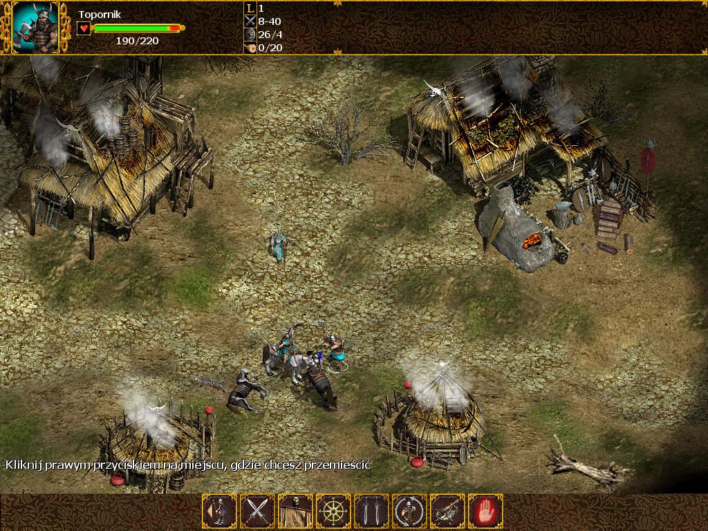 Celtic Kings: Rage of War (Windows) screenshot: Druid waits