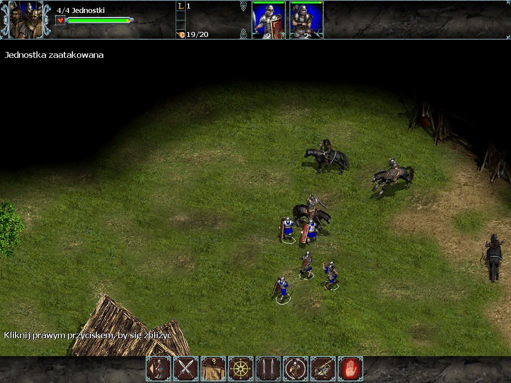 Celtic Kings: Rage of War (Windows) screenshot: Attack with some soldiers on enemy cavalry? Stupid idea.
