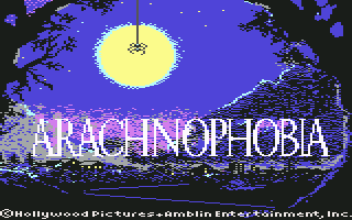 Arachnophobia (Commodore 64) screenshot: Title screen