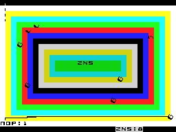 Lazer Bykes (ZX Spectrum) screenshot: I ran into a wall
