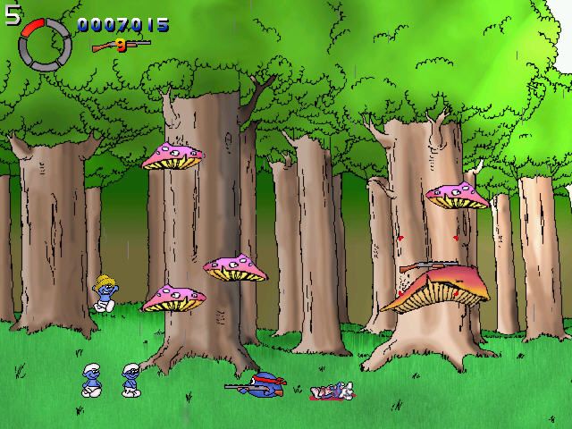 Blip & Blop: Balls of Steel (Windows) screenshot: Bloody body